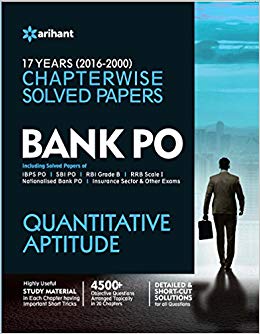 Arihant BANK PO 17 years chapterwise sol. Papers QUANTITAVE APTITUDE